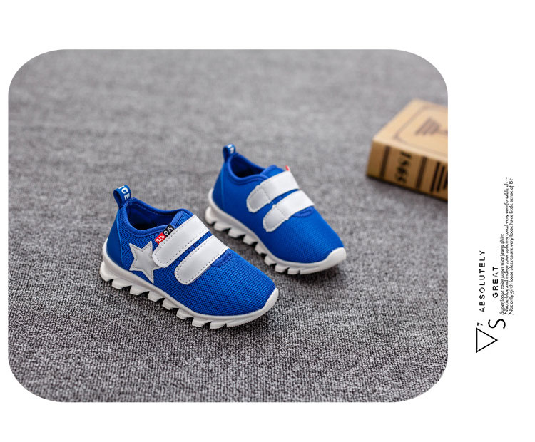 รองเท้าคัชชูเด็กสีน้ำเงิน รองเท้าเด็กชาย เทปหน้า สุดเท่ห์ ใส่ง่ายไม่ต้องผูกเชือก Size 26-30