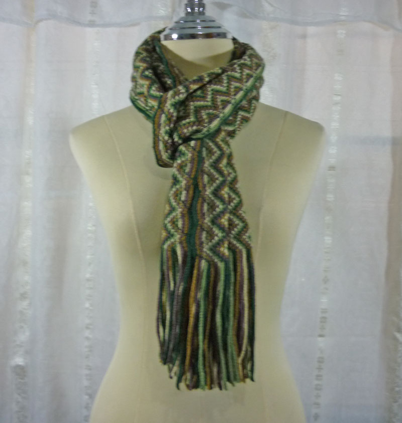 ผ้าพันคอ knit ลายสวย ผ้านุ่ม อุ่นมาก