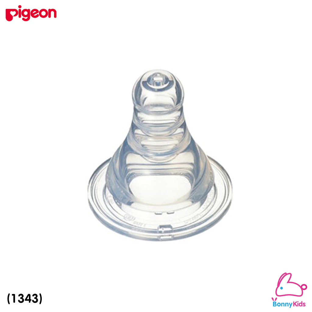 (1343) Pigeon (พีเจ้น) จุกนมเสมือนนมมารดา รุ่นมินิ ไซส์ L สำหรับเด็ก 9 เดือนขึ้นไป (แพ็ค 2 ชิ้น)