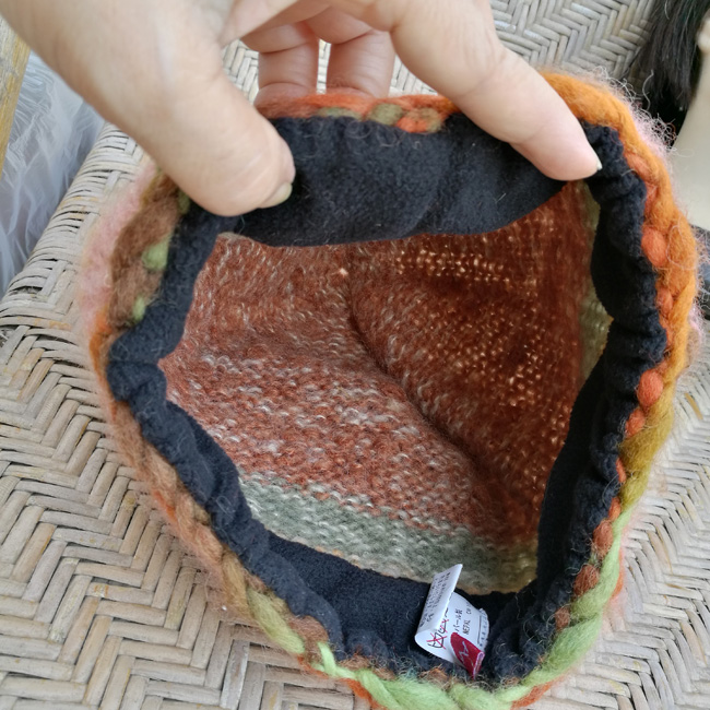 หมวกไหมพรมขนสัตว์ Amina สวย อุ่นติดลบ