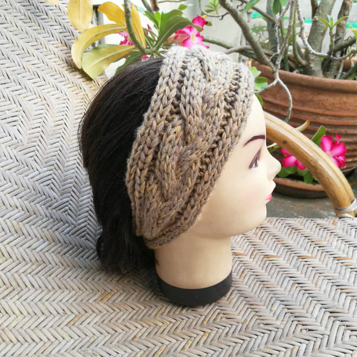 ที่คาดผมไหมพรมถัก สวยเก๋น่ารักมาก