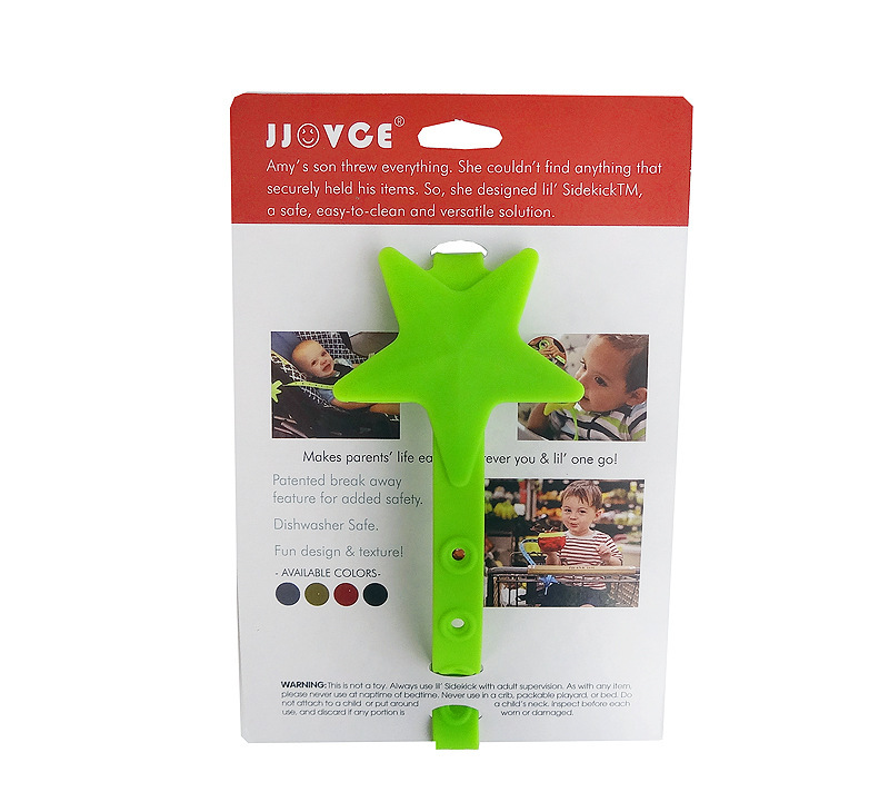 สายคล้องยางกัด สายห้อยจุกดูดผลไม้ สายคล้องจุกหลอก ซิลิโคน JJOVCE คล้องของเล่น/จุกหลอก/ขวดน้ำ เอนกประสงค์