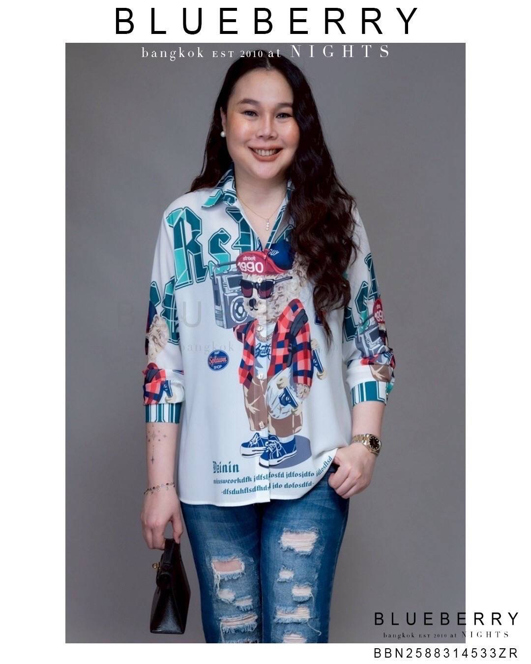 เสื้อเชิ้ต พรีเมียมทรงคลาสสิคตลอดกาลเชิ้ตแขนยาว พิมพ์ลายแบรนด์เนมไฮคลาส ใส่สบาย : สินค้าคุณภาพ (พร้อมส่ง)