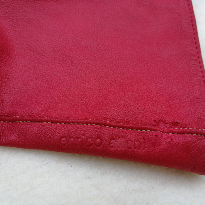 ถุงมือหนังแท้สีแดง สวยมากกก อุ่นถึงติดลบ