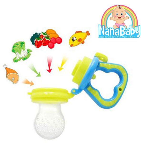 จุกกินผลไม้เด็ก ซิลิโคน NanaBaby เด็กจับกินเองได้ BPA-Free