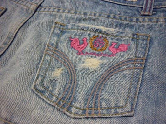 กระโปรงยีนส์ฟอกซีด เซอร์ๆ น่ารักเซ็กซี่ 32-34-9.5