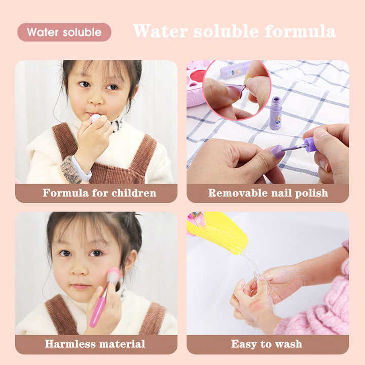 ของเล่นเด็กผญ แต่งหน้าเด็ก เครื่องสำอางเด็ก แต่งหน้าเด็กผญ Set บลัชออนซ์เด็ก ลิปสติกเด็ก สีทาเล็บเด็ก ปลอดภัย มี มอก. มีใบ Cerf รับรอง