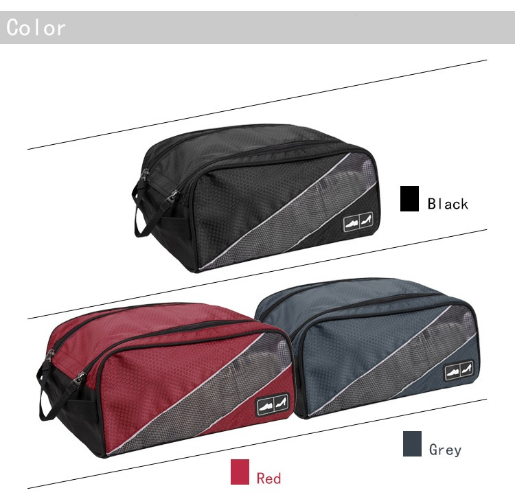 กระเป๋าใส่รองเท้ากันน้ำ สำหรับเดินทาง เล่นกีฬา ผลิตจากโพลีเอสเตอร์คุณภาพสูง เบา ทนทาน