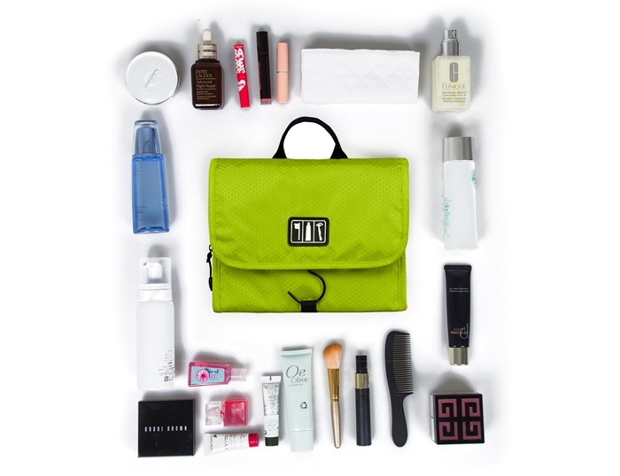 Bagsmart กระเป๋าใส่อุปกรณ์อาบน้ำ คุณภาพสูง ใส่อุปกรณ์อาบน้ำ แขวนได้ สำหรับเดินทาง ท่องเที่ยว (Green)