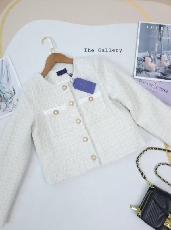 Set3ชิ้น เสื้อเบอร์เซอร์ผ้าทวิต+กางเกงขายาว+เข็มขัดหนัง ใส่สบาย : สินค้าคุณภาพ (พร้อมส่ง)