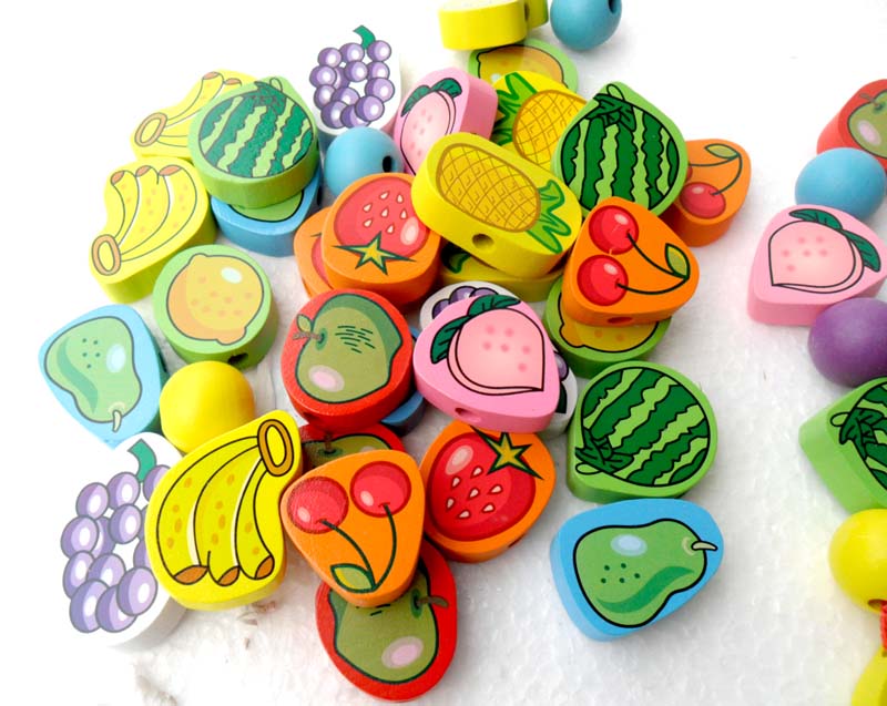 ชุดร้อยเชือกผลไม้ String of Fruit beads ฝึกสมาธิ
