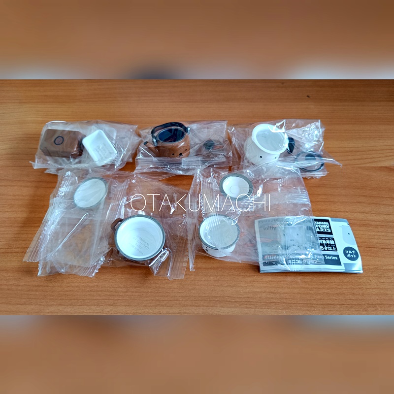 กาชาปองโมเดลเครื่องครัวฟูจิโฮโรขนาดจิ๋วลายมิฟฟี่บอริส FUJIHORO Miffy Boris Face Series Mini Collection