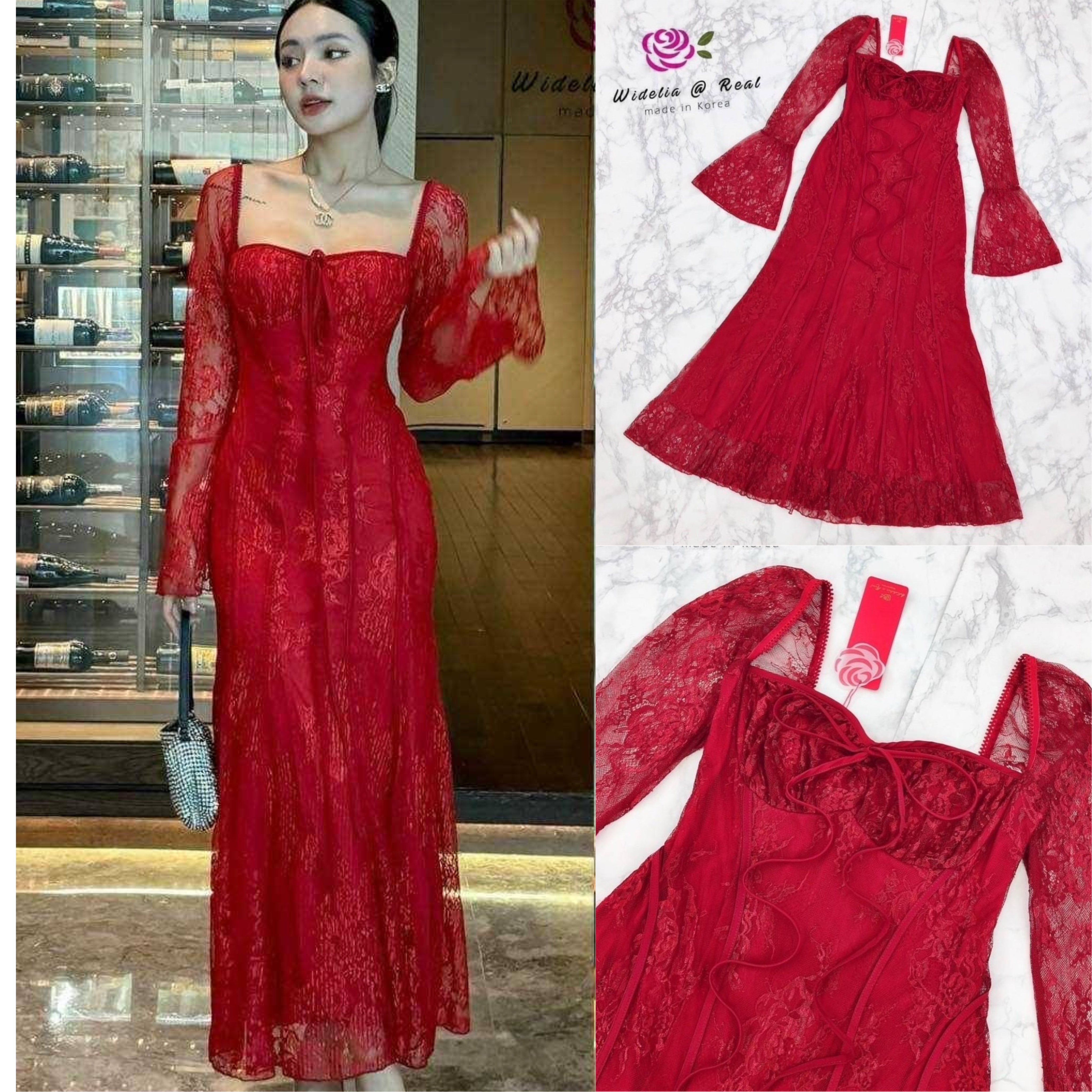 เดรสตัวยาวสวยสุด Sexy บอกเลยแพทเทิ้ลสวยเนี๊ยบสุดๆ ใส่สบาย สินค้าคุณภาพ (พร้อมส่ง)