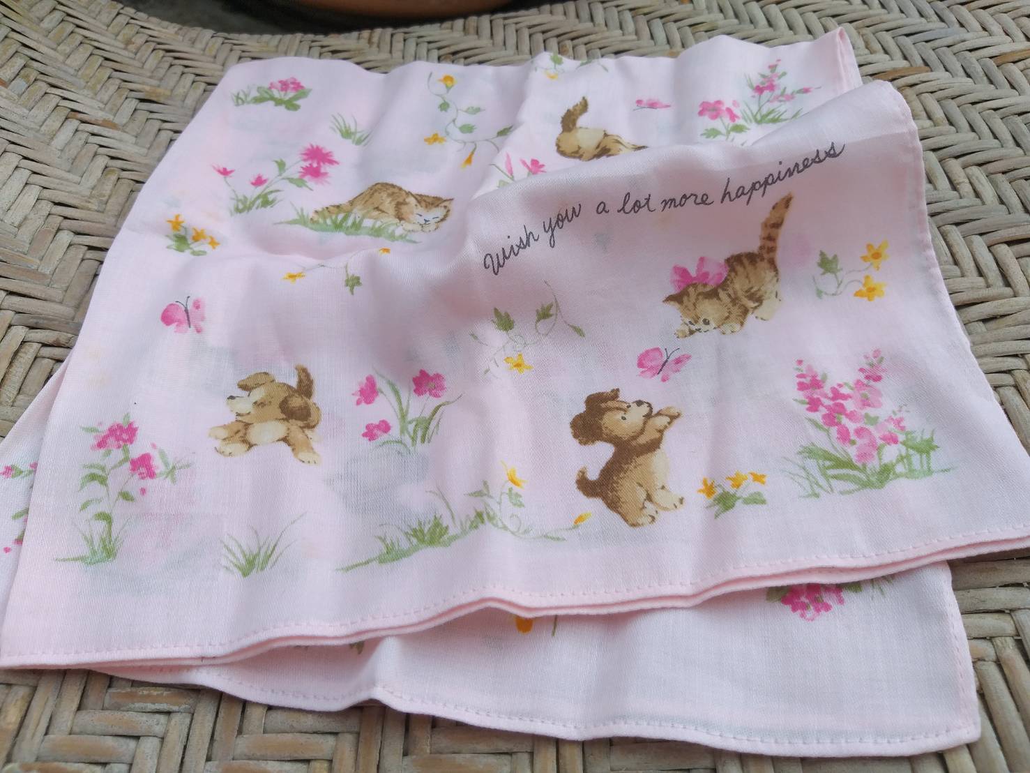 ผ้าเช็ดหน้า Hallmark ลายสุดน่ารัก ผ้านุ่มมาก
