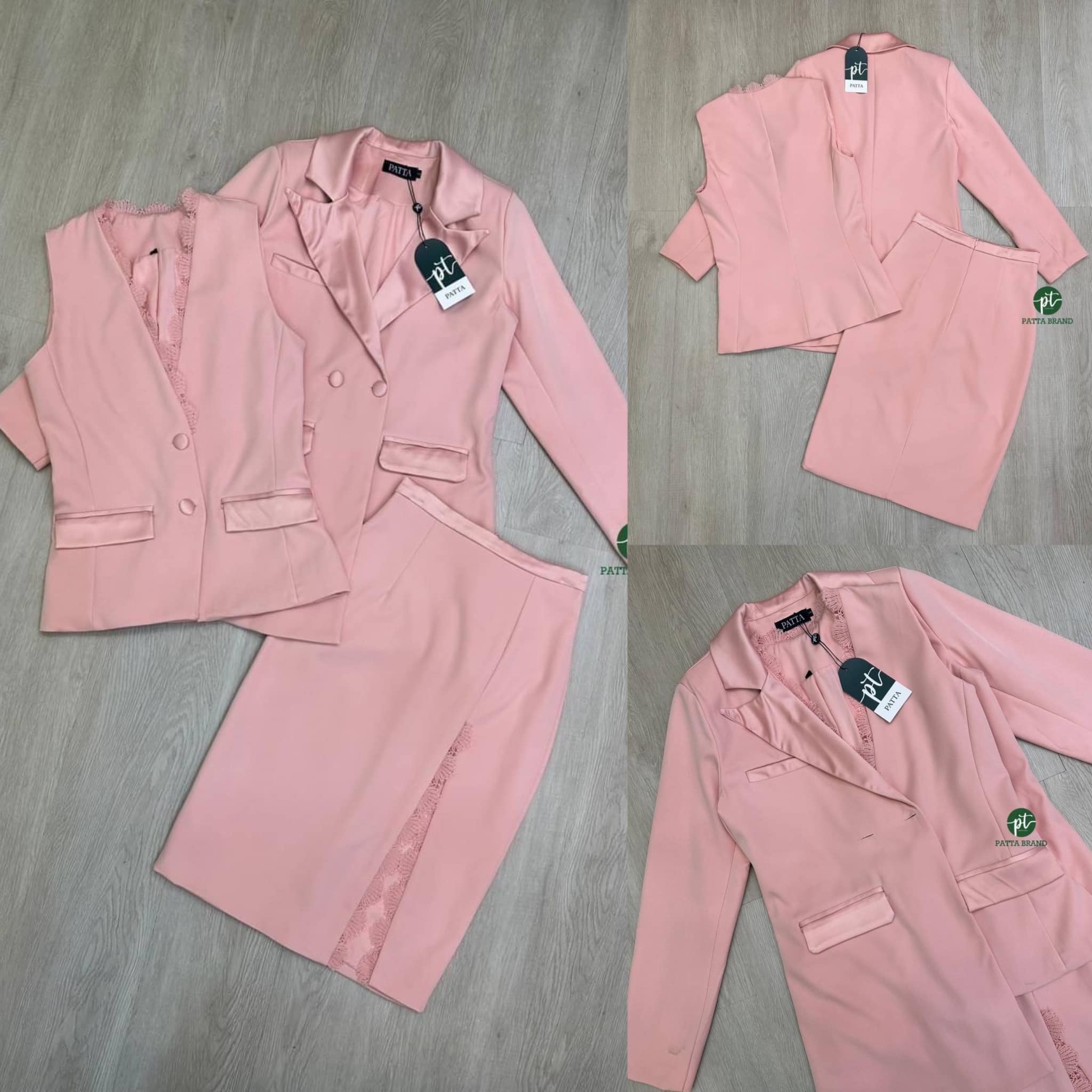 ชุดset3ชิ้น เสื้อคลุมแขนยาวคอปก ด้านหน้าแต่งกระดุมปั้มใช้งานได้จริง เย็บแต่ง ผ้ามันวาวคอปกและขอบกระเป๋า มีกระเป๋าใช้ งานได้จริง มาคู่กับเสื้อแขนกุดตัวใน. มาพร้อมกระโปรงสั้น . สินค้าคุณภาพ (พร้อมส่ง)