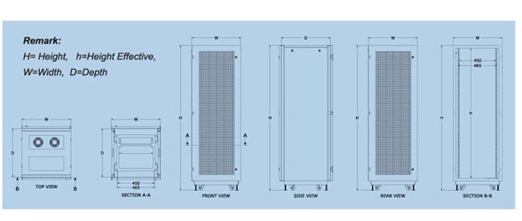 FR-6142 FR 19" PERFORATION EXPORT SERVER RACK 42U (60x110 cm.) สูง 205 cm.