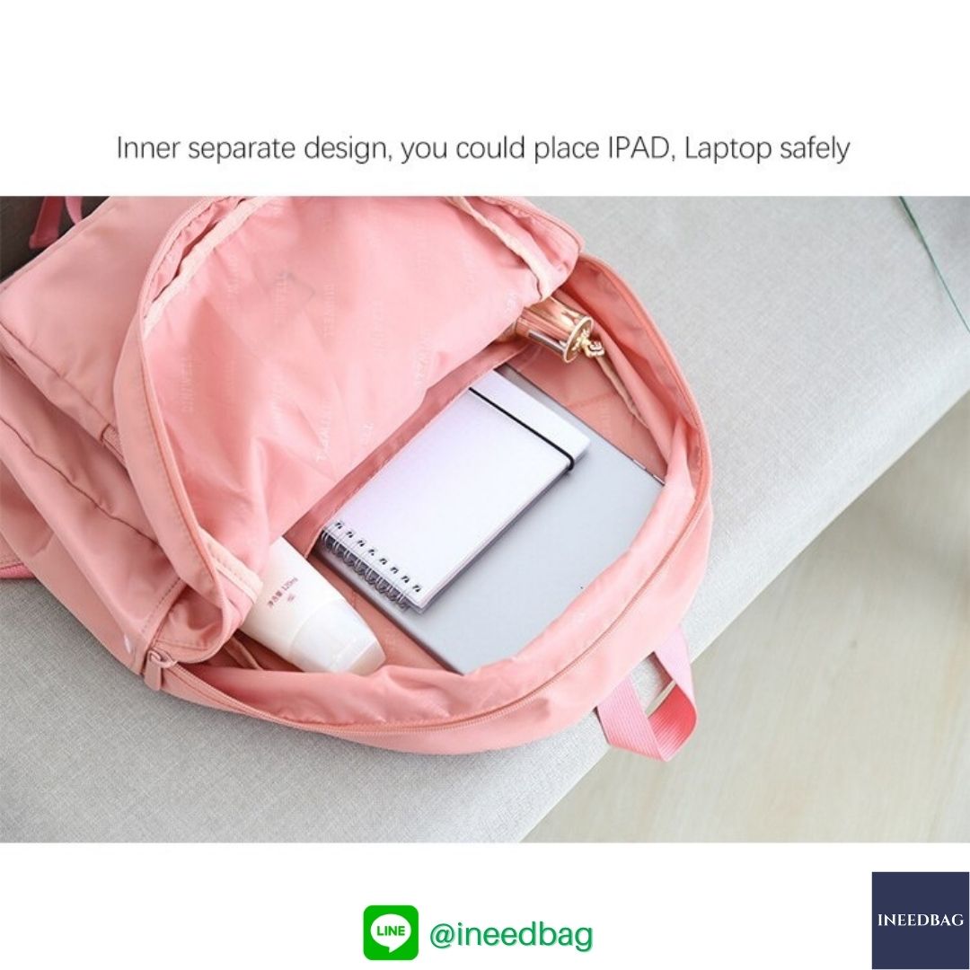 DINIWELL กระเป๋าเป้พับได้ กระเป๋าพับได้ กันน้ำ น้ำหนักเบา ใช้ได้ทุกโอกาส มี 4 สีให้เลือก (DINIWELL Foldable Travel Backpack Unisex Lightweight Portable School Backpack Laptop Bag Casual Water Resistant)