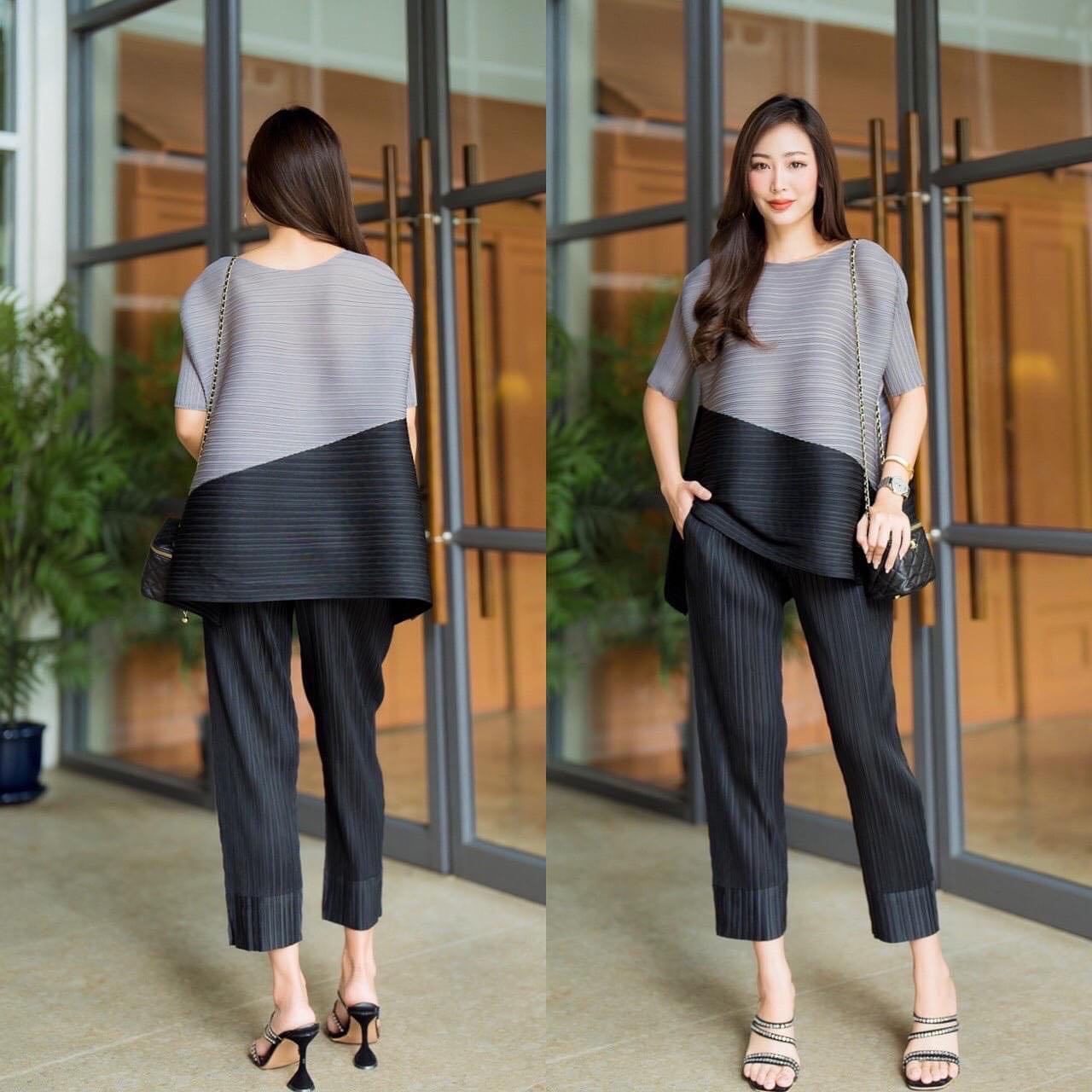 ชุดเซตผ้าอัดพลีท แบบงานBrand คุณภาพแน่นๆ AA Premium 💫 สินค้าคุณภาพ (พร้อมส่ง)