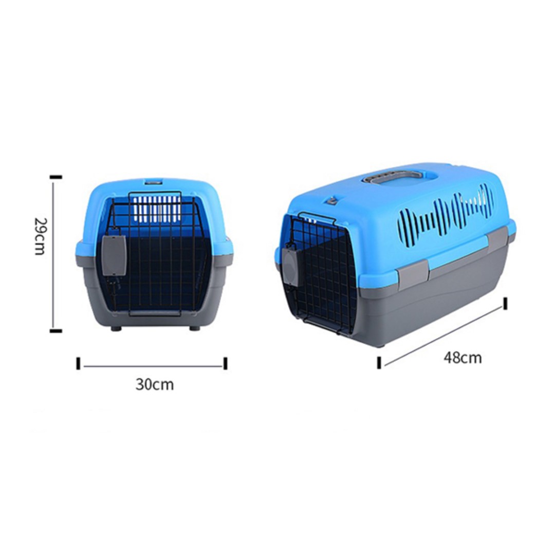 กล่องใส่สัตว์เลี้ยง Petsuka Pet Cage กรงหิ้วสำหรับเดินทาง สีฟ้า