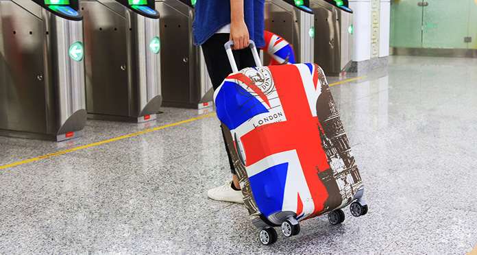 (ผ้ายืด พิมพ์ลาย ขนาด XL) ผ้าคลุมกระเป๋าเดินทาง ขนาด 29 - 32 นิ้ว มี 10 ลาย 10 แบบให้เลือก