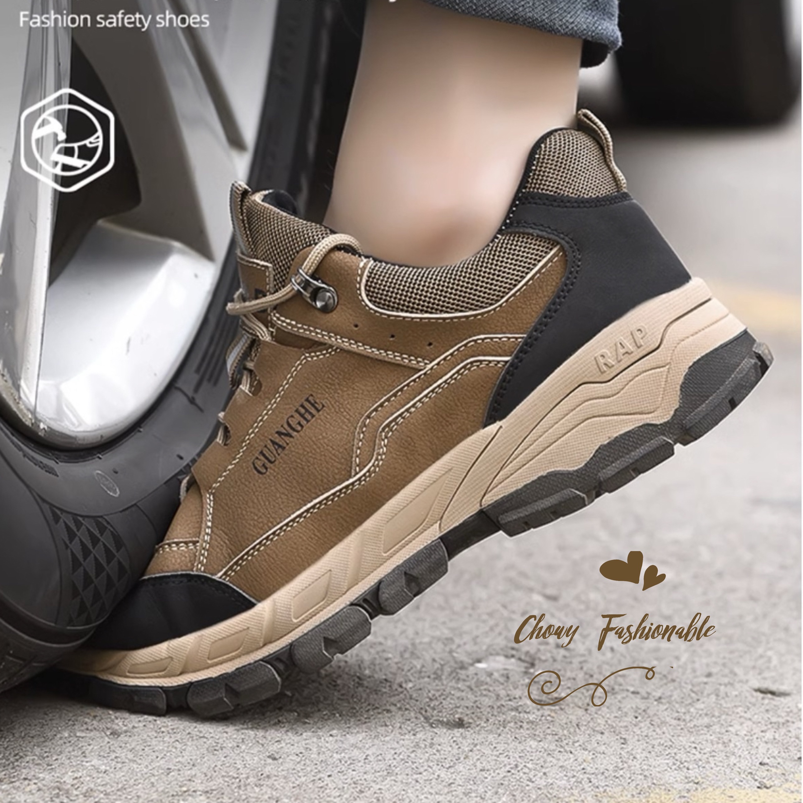 รองเท้าเซฟตี้ Safety Shoes 40-46 ผ้าใบเซฟตี้ เซฟตี้แฟชั่น ป้องกันสารเคมี ป้องกันลื่นน้ำมัน หัวเหล็ก KR1219