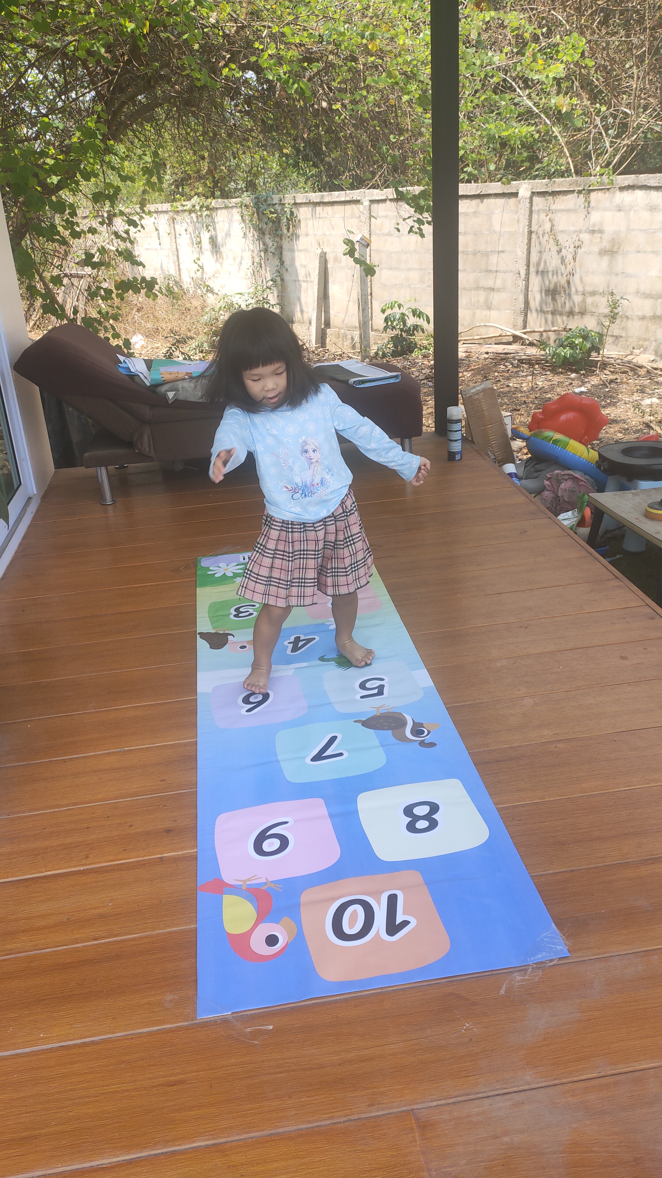 แผ่นกระโดดมือเท้า แผ่นเกมส์กระโดดเด็ก Jump Game เสริมพัฒนาการเคลื่อนไหวร่ายกาย