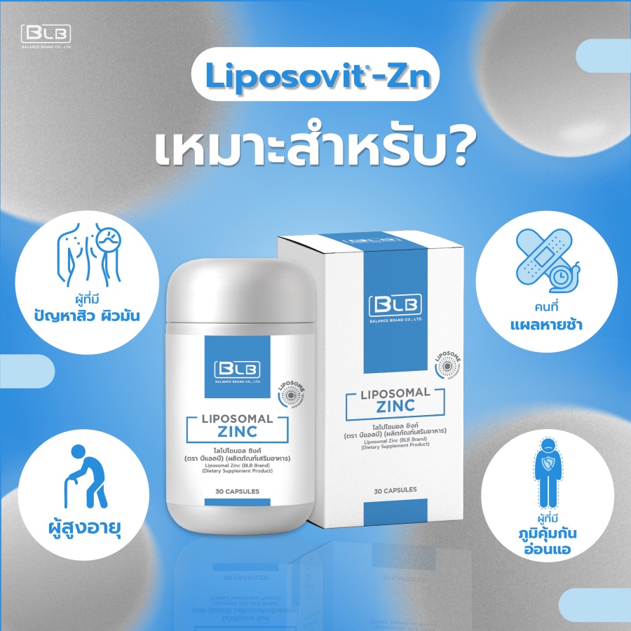 Liposomal Zinc เหมาะกับใครบ้าง