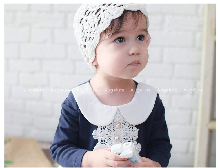 ชุดเดรสเด็กหญิง 1-2 ขวบ Augelute แบรนด์แท้ ผ้าดีมาก คอบัวแขนยาวตุ๊กตา สวยหรู