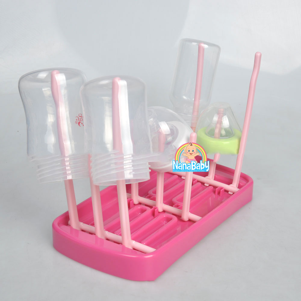 ที่คว่ำขวดนม ที่ตากขวดนม พับได้ วางขวดและอุปกรณ์หลังล้างเสร็จ แบบพกพา NanaBaby