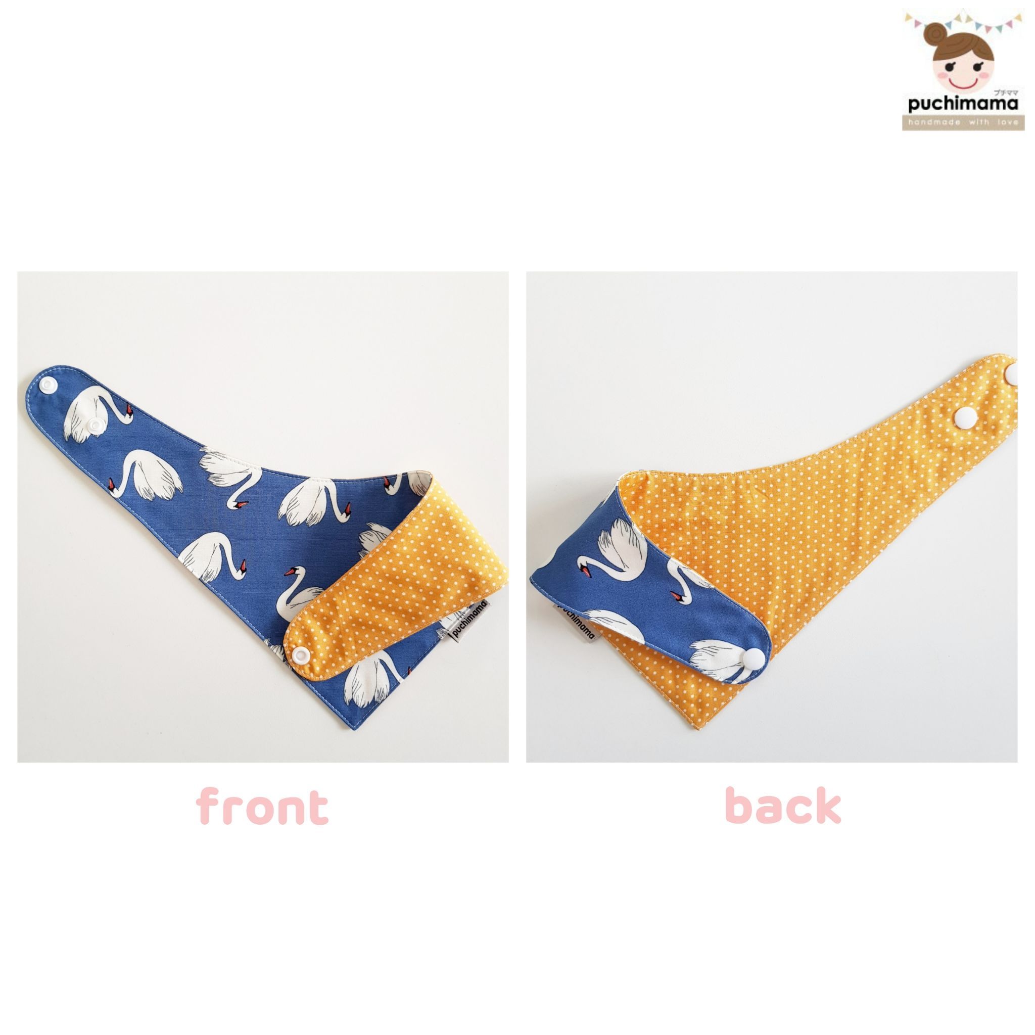 Puchimama "Reversible Bandana" Bib"