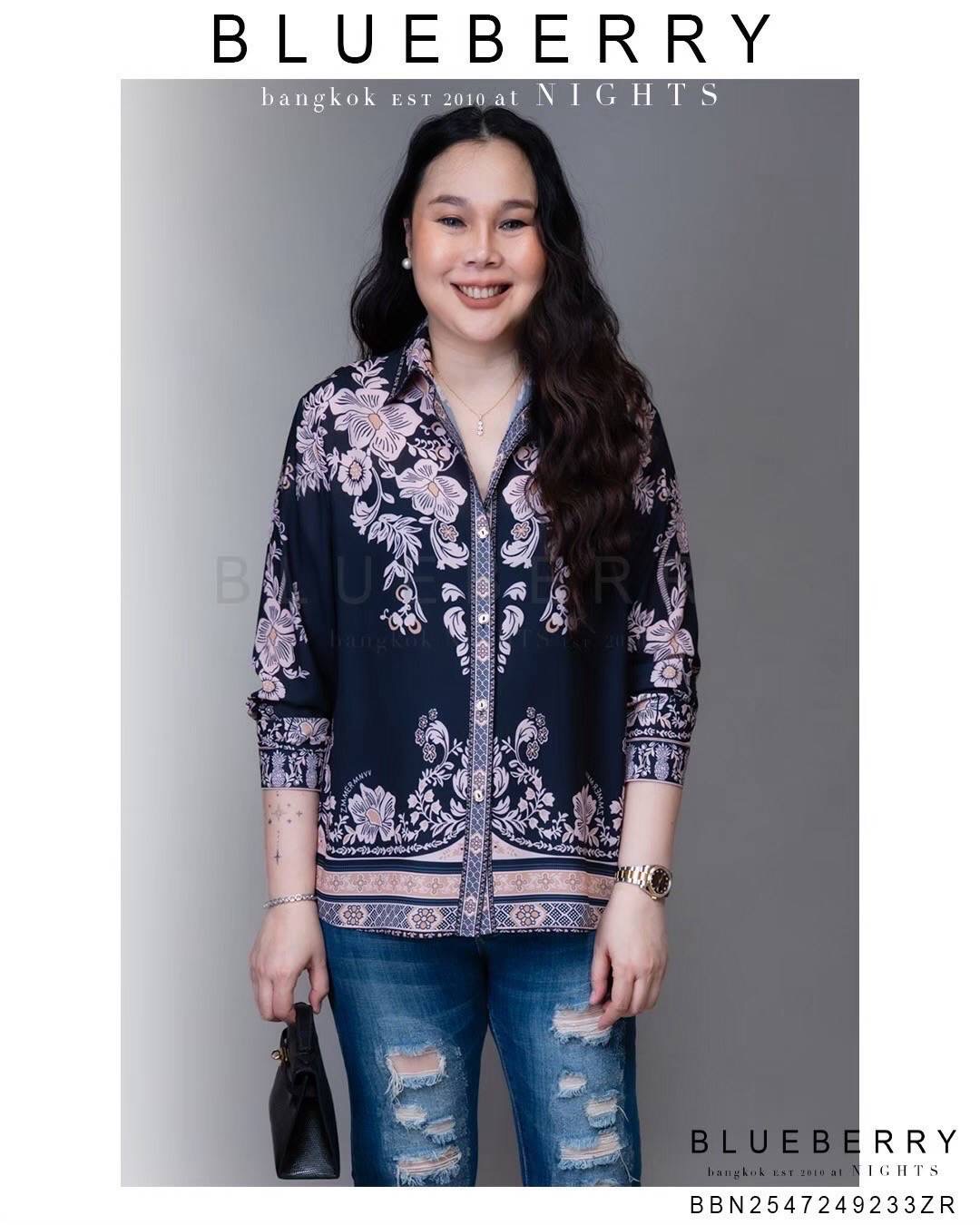 เสื้อเชิ้ต พรีเมียมทรงคลาสสิคตลอดกาลเชิ้ตแขนยาว พิมพ์ลายแบรนด์เนมไฮคลาส ใส่สบาย : สินค้าคุณภาพ (พร้อมส่ง)