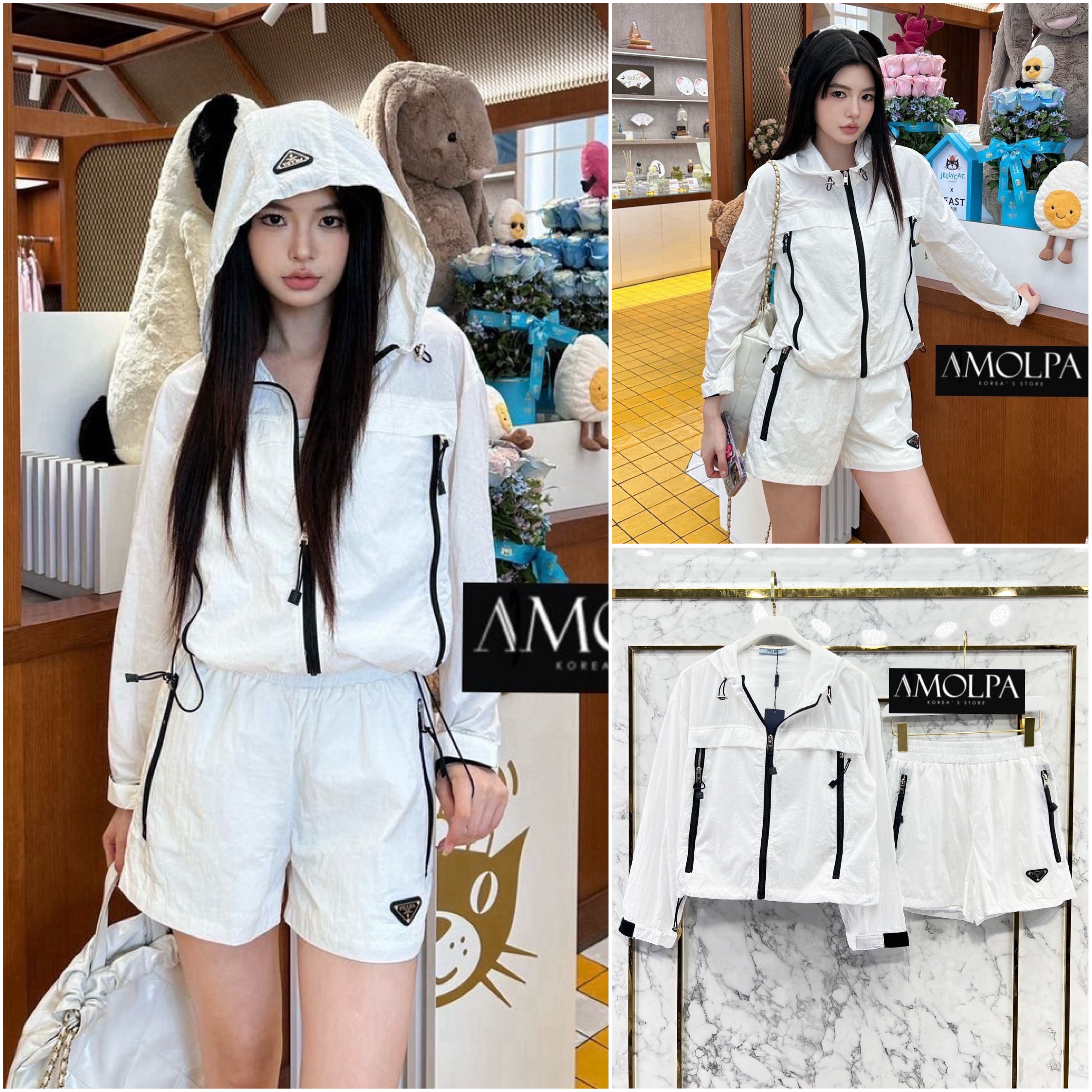 SET JACKET PRADA งาน Hiend เนื้อผ้าดีม๊าก ผ้าใส่สบายมากกกก ห้ามพลาดเลยนะคะ ใส่สบายสุดๆ : สินค้าคุณภาพ (พร้อมส่ง)