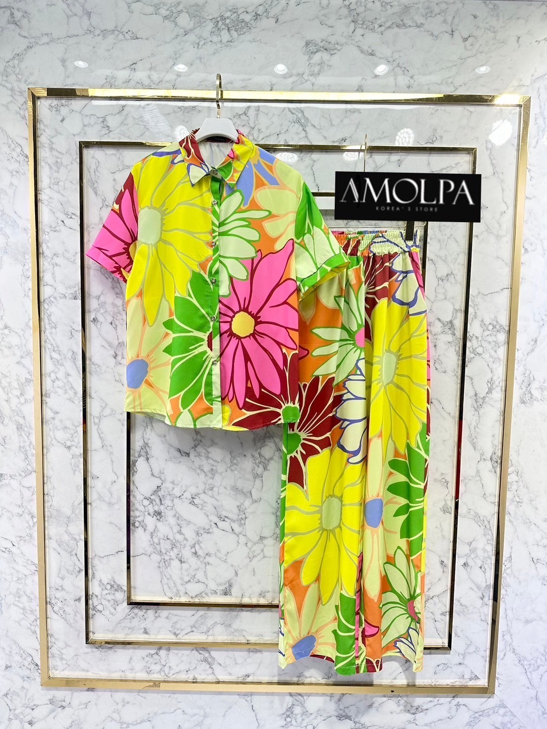 SET PAJAMAS ZARA งานใหม่ ตัวเสื้อเป็นเชิ้ต ZARA เด่นเป็นสง่า มาพร้อม กางเกงขายาว ใส่เข้ากันลงตัว . สินค้าคุณภาพ (พร้อมส่ง).