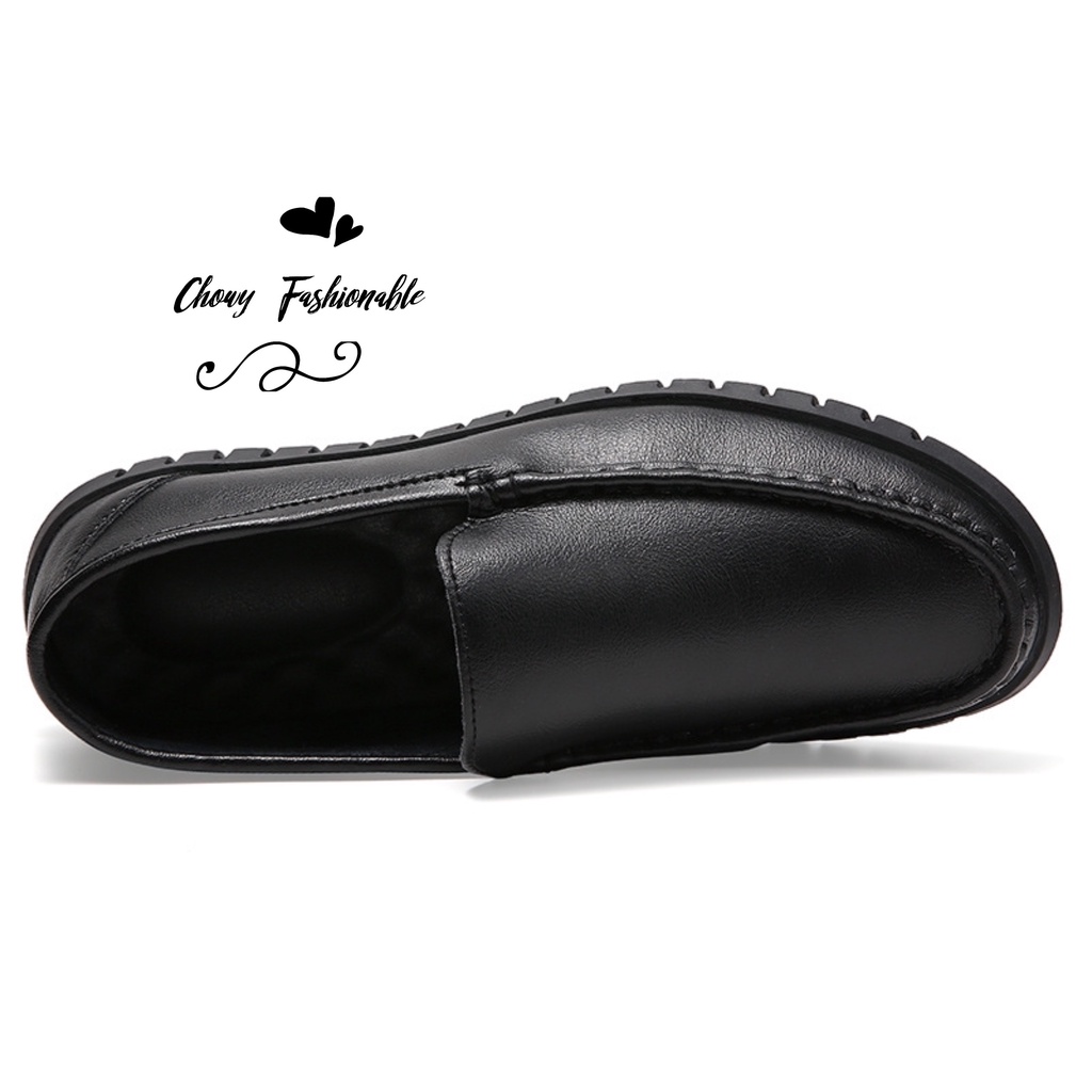 รองเท้าพยาบาลไซส์ใหญ่ 40-46 Loafer Nurse หนังแท้ สีขาว KR1053