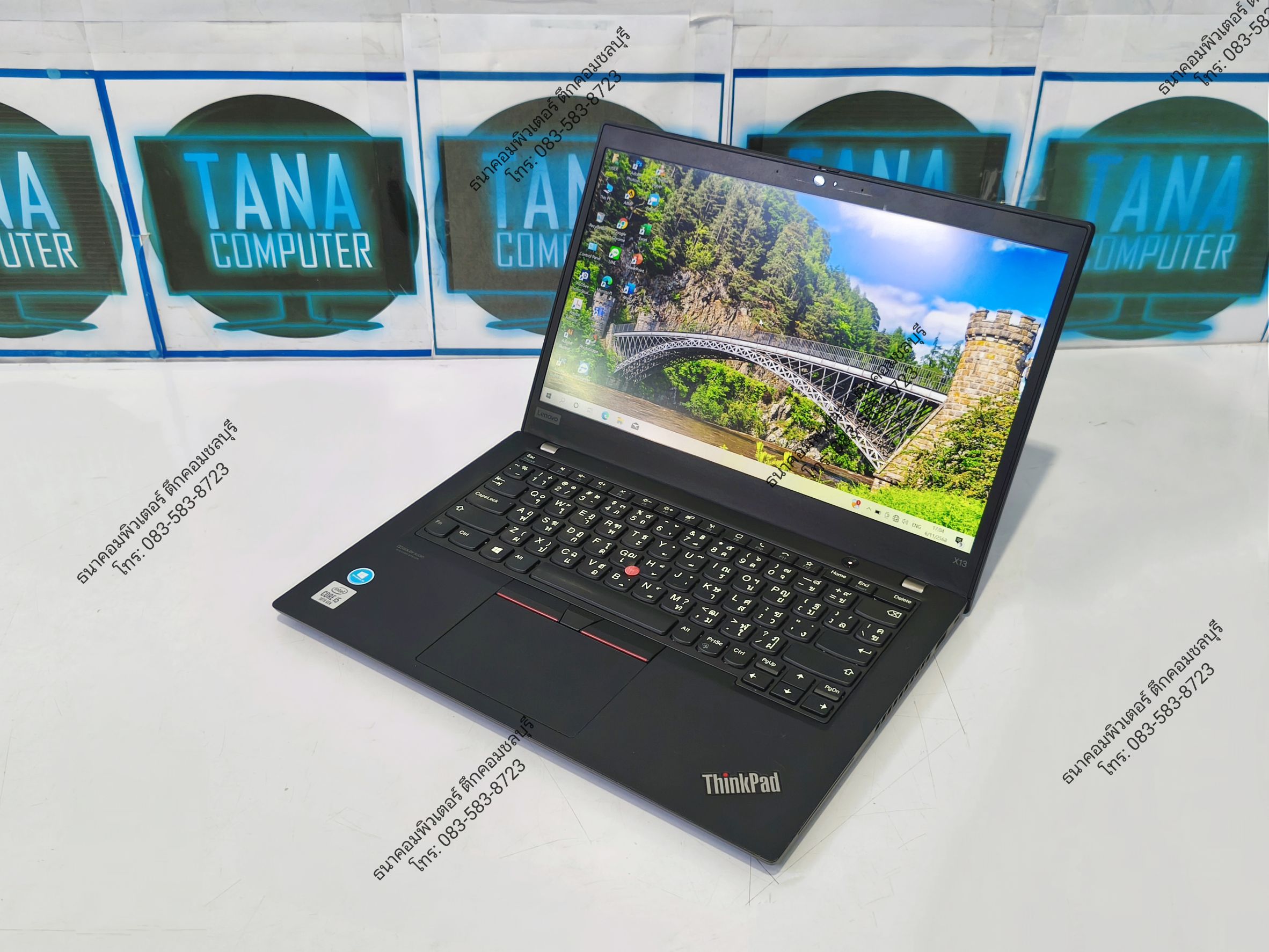 โน๊ตบุคทำงานมือสอง Lenovo Intel I5-10210U Ram8GB SSD256GB