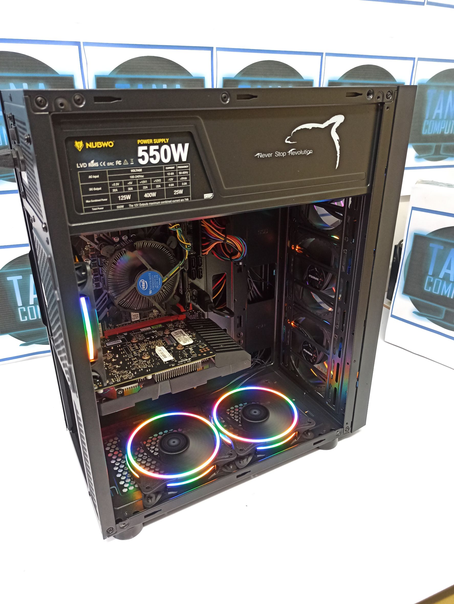 (14,900) ชุดใหญ่ ราคาคุ้มค่า I5-9400F Ram8GB SSD240GBของใหม่ GTX1050Ti 4GB