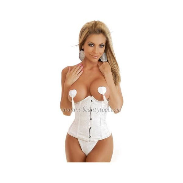 คอร์เซ็ท Corset ครึ่งตัวสีขาว กระชับเอวและหน้าท้อง โดยเฉพาะ คุณภาพเยี่ยม