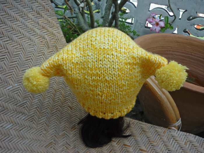 หมวกไหมพรมจุดเหมียว น่ารักมากก