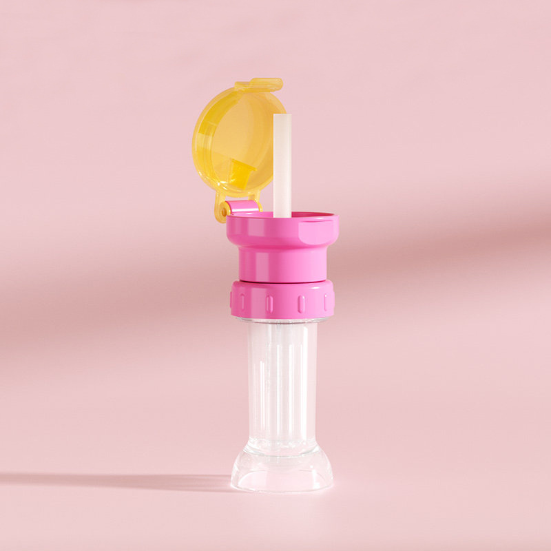 ฝาขวดน้ำแบบดูด ฝาขวดน้ำเด็ก หลอดขวดน้ำเด็ก หลอดขวดน้ำ (รุ่นอัพเกรด!! มีหลอดภายในขวดและที่เก็บหลอด)