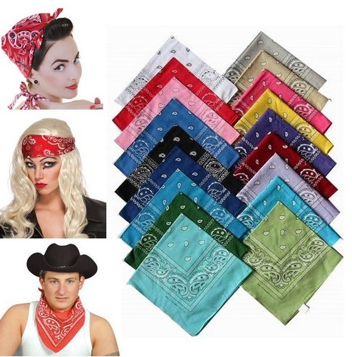 ผ้าเช็ดหน้าผืนใหญ่ ผ้าโพกหัว BANDANNA