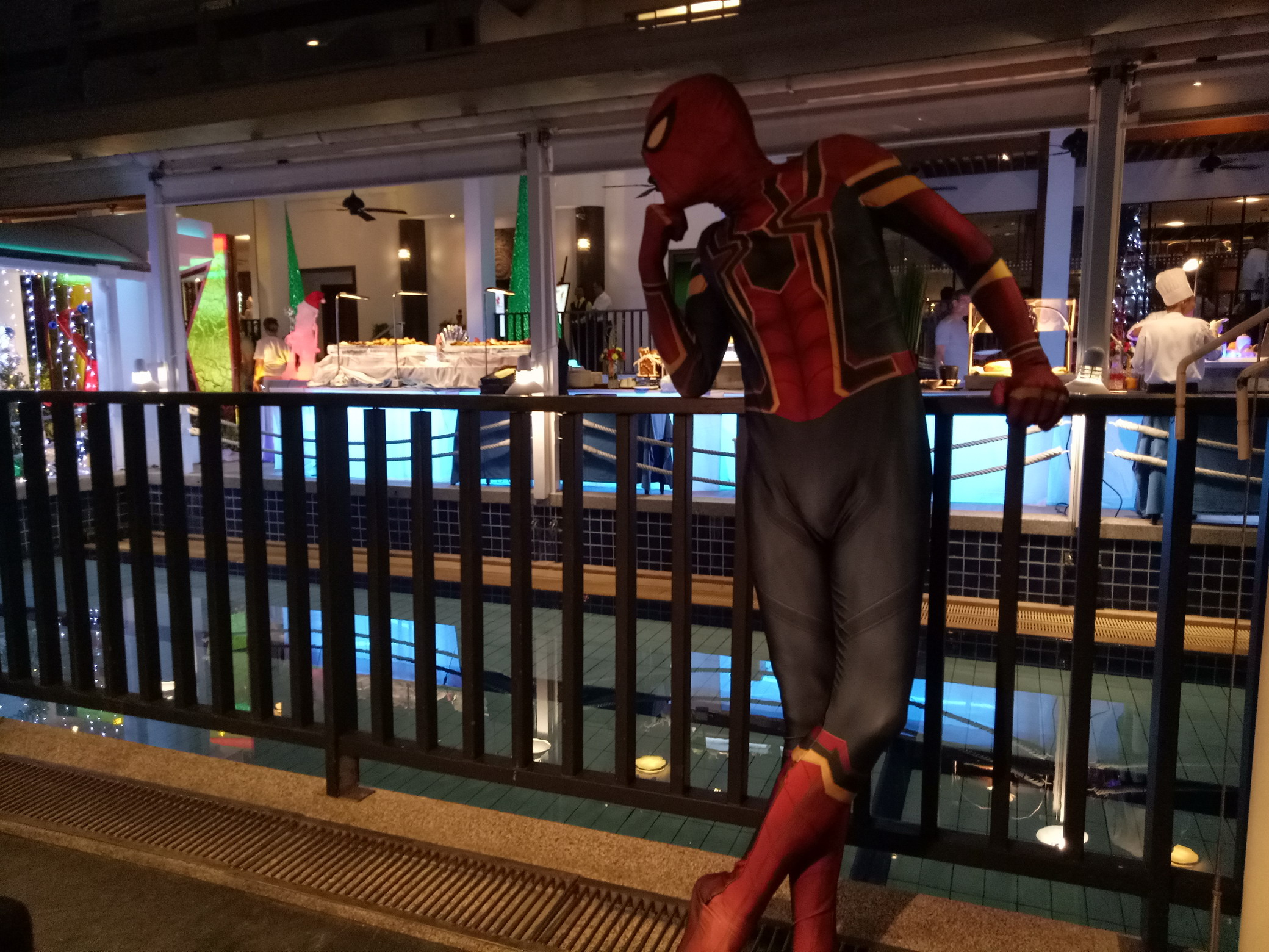 คอสเพลย์ การแสดง โชว์ Show Event อีเว้นท์ งานเลี้ยงสังสรรค์ งานวันเกิด Spider Man Merry Christmas Days 25/12/2560