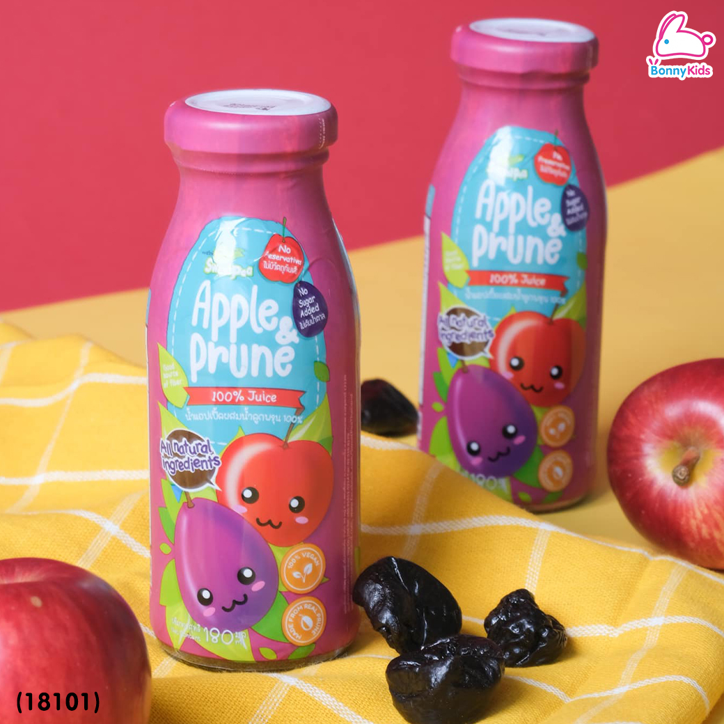 (18101) Sweet Pea (สวีทพี) น้ำแอปเปิ้ลผสมน้ำลูกพรุน สำหรับเด็ก 6 เดือนขึ้นไป (180ml.)