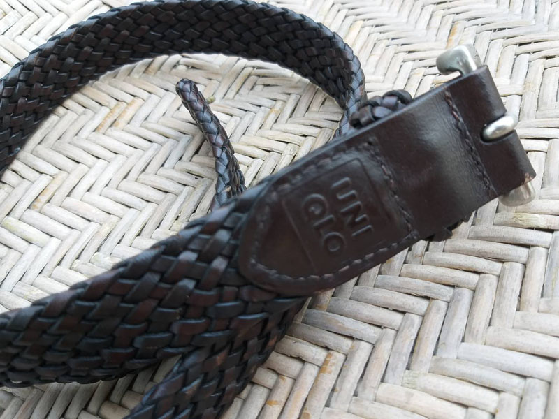 เข็มขัดหนังแท้สานขัด Uniqlo สวยน่ารักมาก