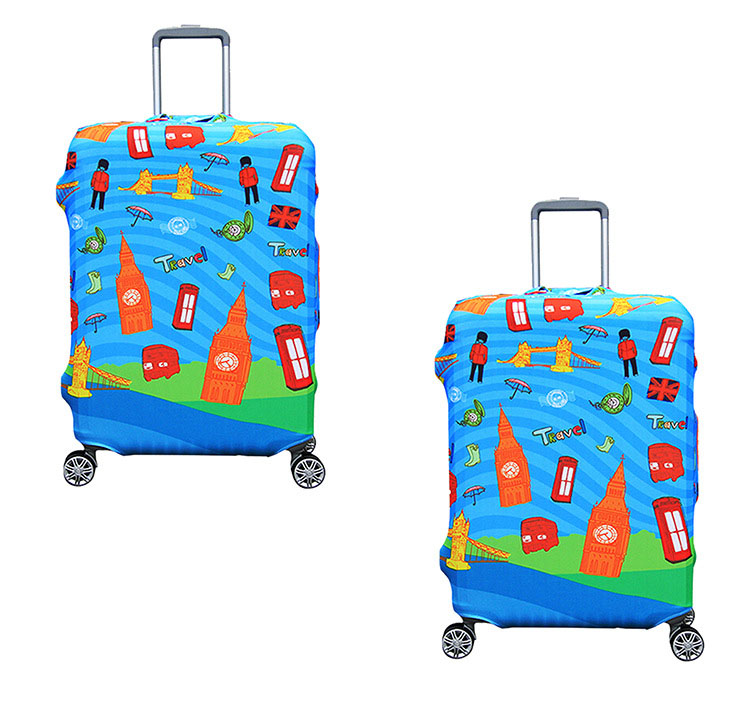 (ผ้ายืด พิมพ์ลาย ขนาด XL) ผ้าคลุมกระเป๋าเดินทาง ขนาด 29 - 32 นิ้ว มี 10 ลาย 10 แบบให้เลือก