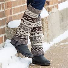 ปลอกขากันหนาว Leg Warmer ขนหมีหนานุ่ม