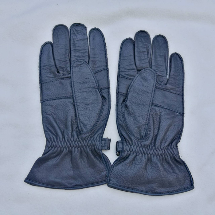 ถุงมือชาย หนังแท้สีดำ (ของใหม่)