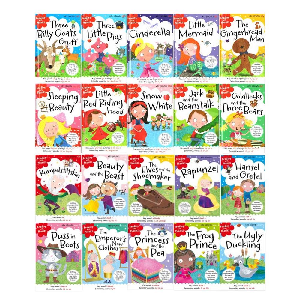 Reading with Phonics Classic Fairly Tale Collection : 20 Books หนังสือหัดอ่านภาษาอังกฤษโฟนิกส์ 20 เล่ม นิทานคลาสสิก Nick Page : Make Believe Ideas