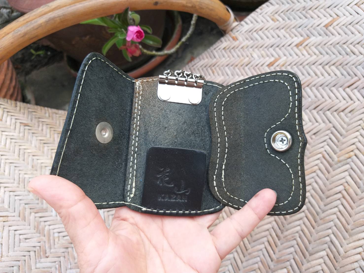 กระเป๋าพวงกุญแจ หนังแท้ สวยมากๆ