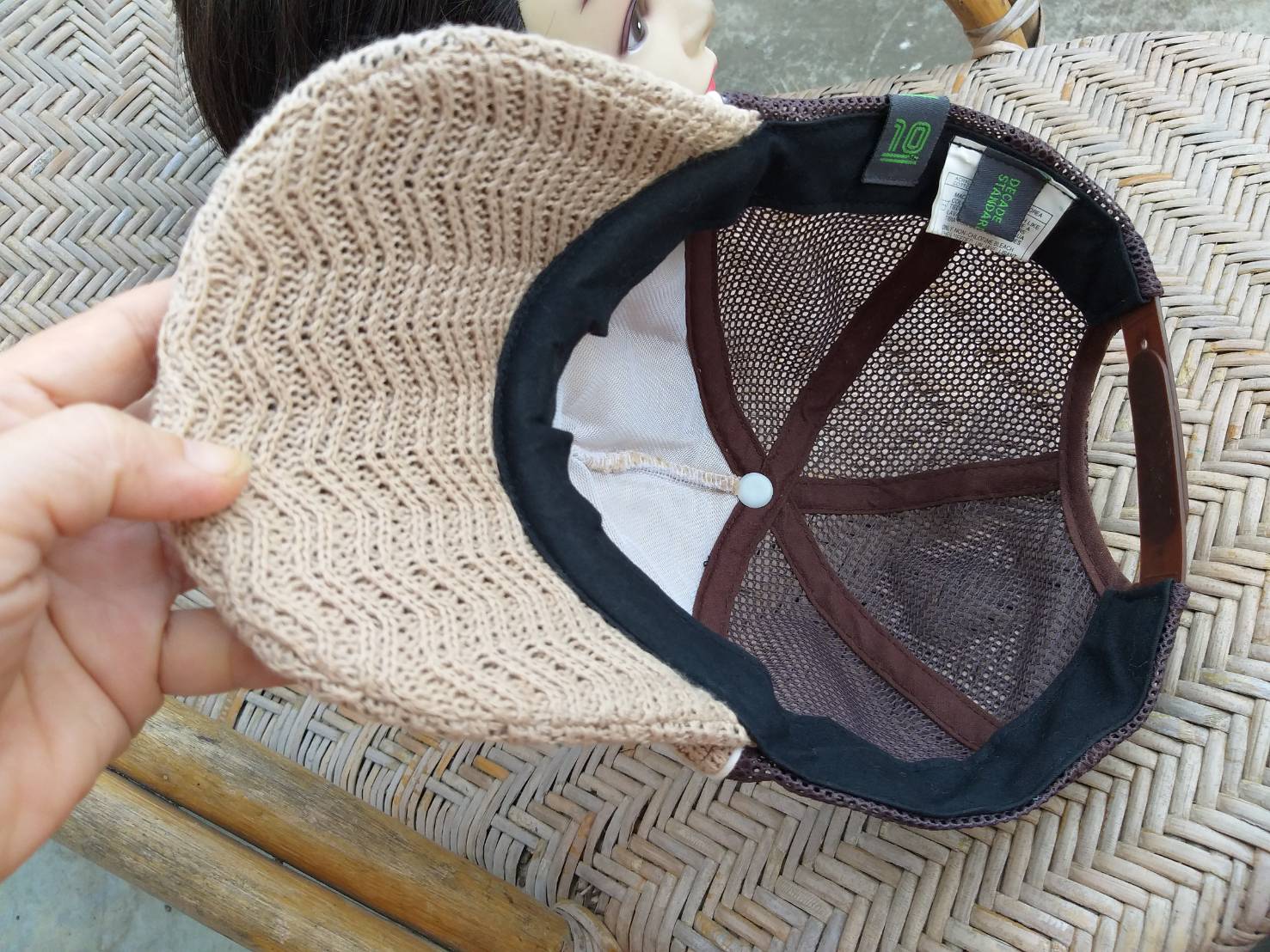 หมวกแก๊ปไหมถัก เก๋มากก สวยยย