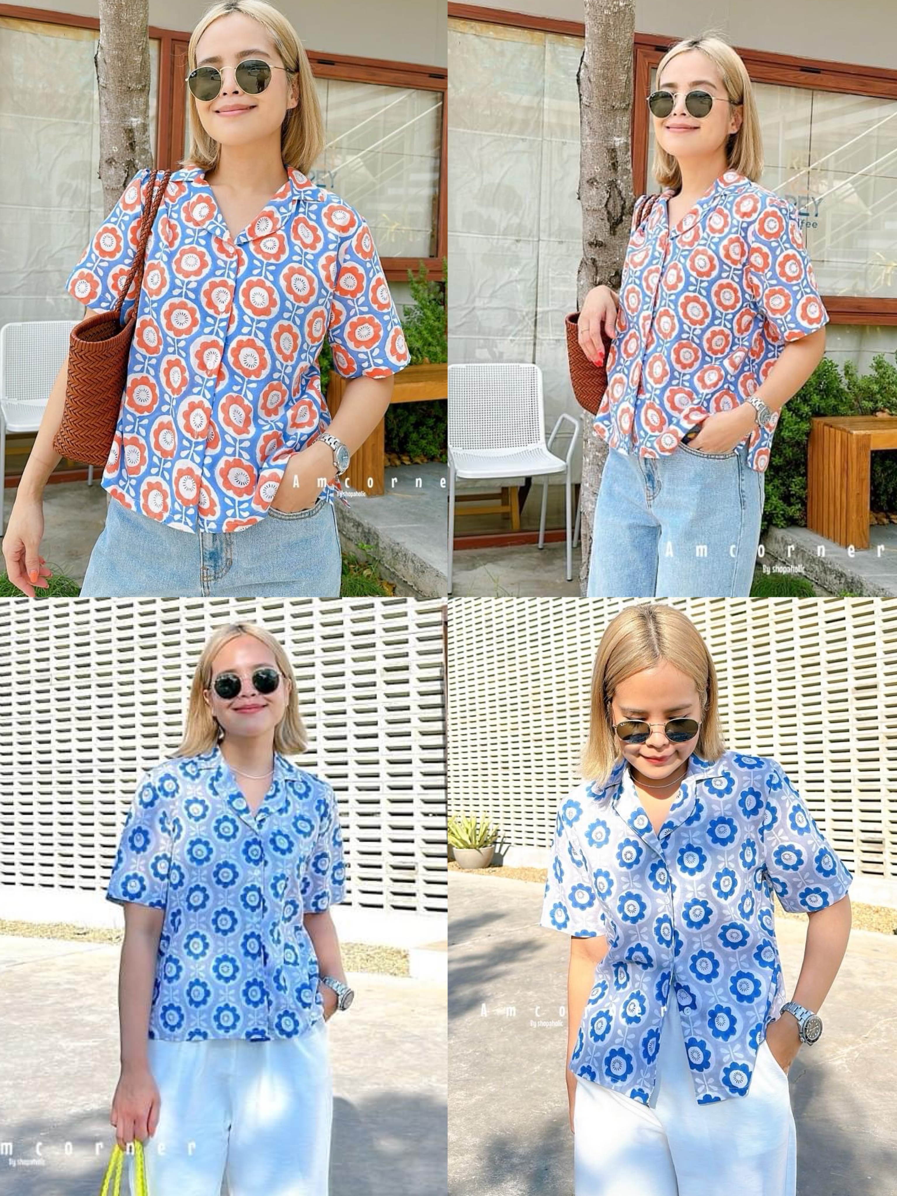 🌼Hawaii summer top🌼🌼 ผ้า india cotton ใส่สบาย : สินค้าคุณภาพ (พร้อมส่ง)